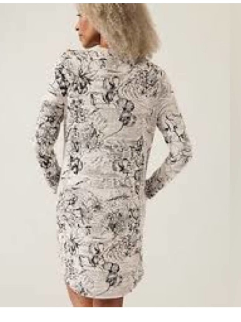 Athleta Balance Dress - Eden Floral Gray SZ Medium - Picture 3 of 8